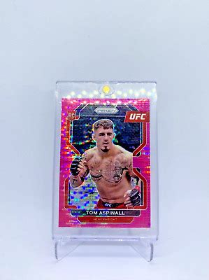 UFC 2022 TOM ASPINALL 134 Rookie Card PINK PULSAR 42 Prizm Panini