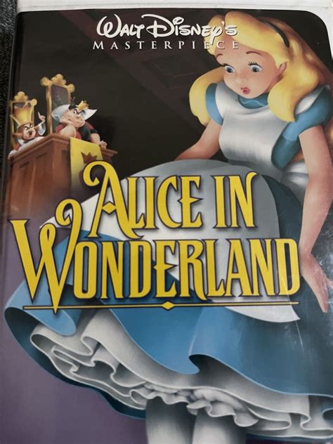 Mavin Alice In Wonderland Walt Disney Masterpiece Collection Vhs Tape