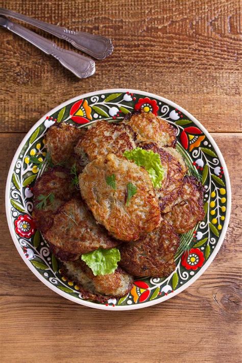 Vegetable Fritters Latkes Draniki Hash Browns Popular Dish In Many