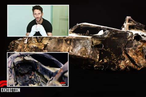 Shocking pics show remains of F1 star Romain Grosjean’s car from ...