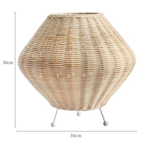 China Small Rattan Table Lamp Factory Price Xinsanxing Manufacturers