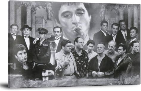 Scarface Goodfellas Godfather Sopranos Canvas Art Poster And Wall Art