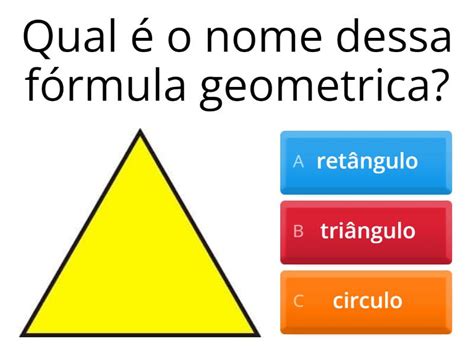 perguntas sobre as fórmulas geometricas Quiz