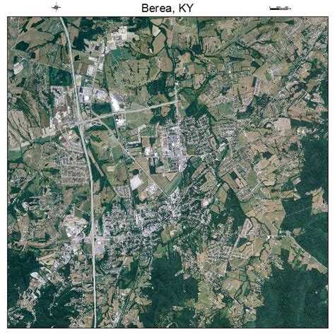 aerial photography map  berea ky kentucky