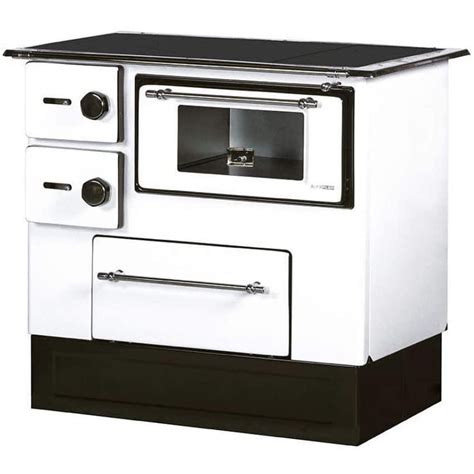 ᐉ Wood cooker stove Alfa Plam Regular 46 White right 5kW Top Prices