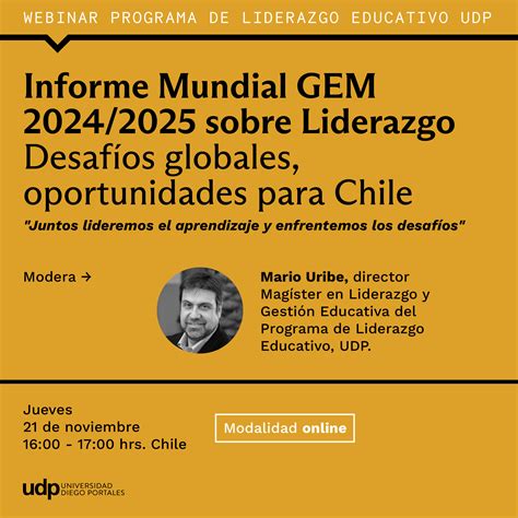 Revive el Webinar “Informe Mundial GEM 2024/2025 sobre Liderazgo