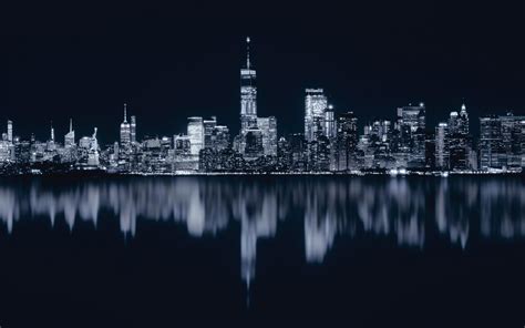 New York City At Night Wallpaper - 2880x1800 - Download HD Wallpaper - WallpaperTip