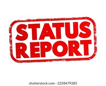 Status Report Text Stamp Concept Background Stock Vector Royalty Free