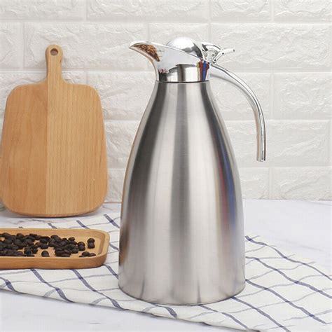 68Oz 2L Stainless Steel Thermal Coffee Carafe Double Wall Vacuum