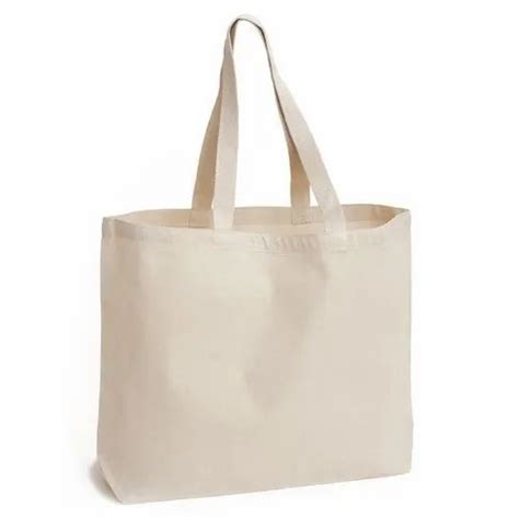 Off White Handled Plain Cotton Tote Bag At Rs Piece In Rajarhat