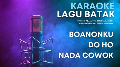 Haholonganku Do Ho Nada Cowok Karaoke Akustik ‼️ Minus One Lagu Batak