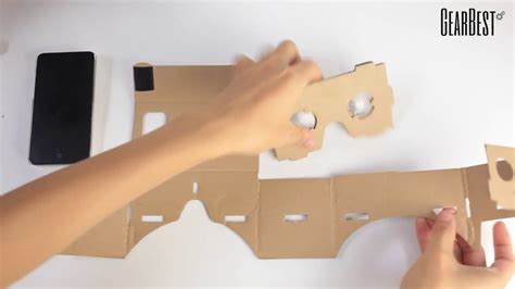 Gearbest Review Diy Vr D Cardboard Glasses Kit For Iphone Android