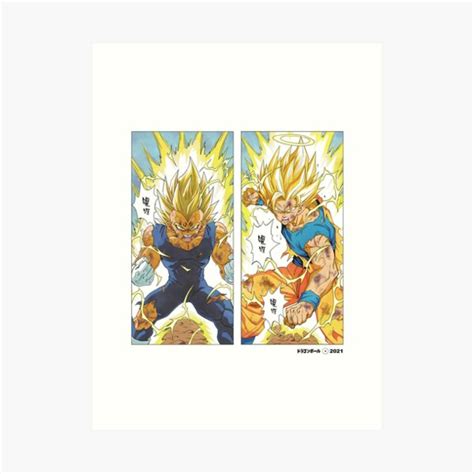 "Goku vs vegeta" Art Print for Sale by ZVONBAL | Redbubble