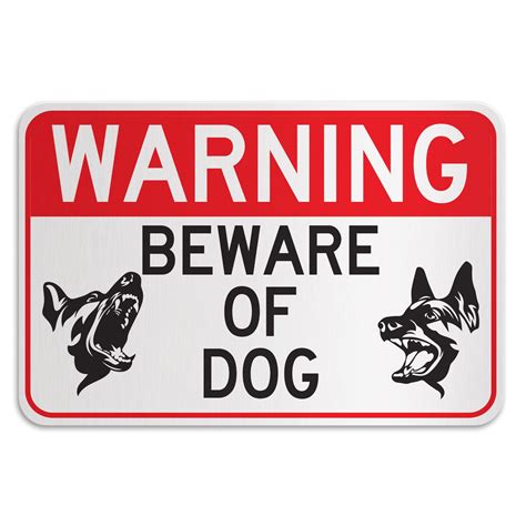 Warning Beware Of Dog American Sign Company