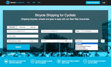 bikeflights adds  booking interface  ship  bikes bicycle