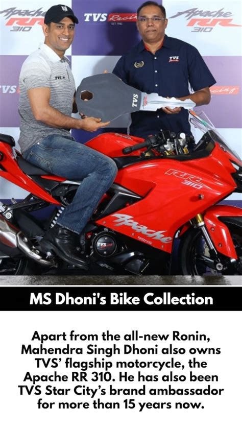 Ms Dhoni Gets New Tvs Ronin Check Out His Fancy Bike Collection Auto News The Financial