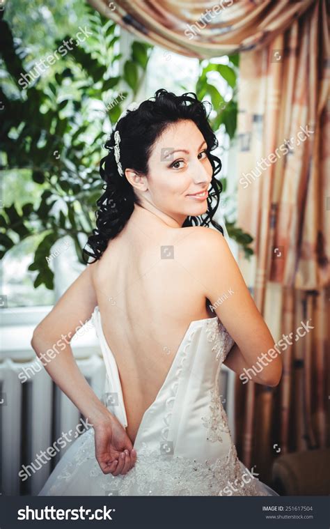 Nude Bride Striptease Beautiful Girl White Stock Photo Shutterstock