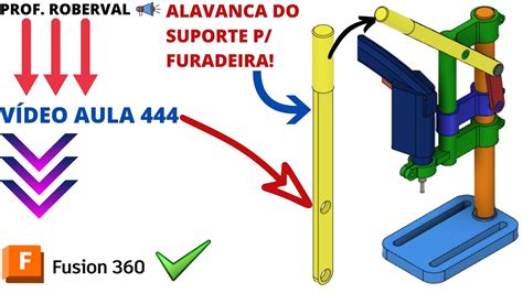 Aula Modelamento Da Alavanca Do Suporte Para Furadeira Manual No