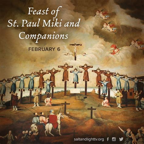 FEAST OF SAINT PAUL MIKI AND COMPANIONS, MARTYRS - 6th FEBRUARY ...