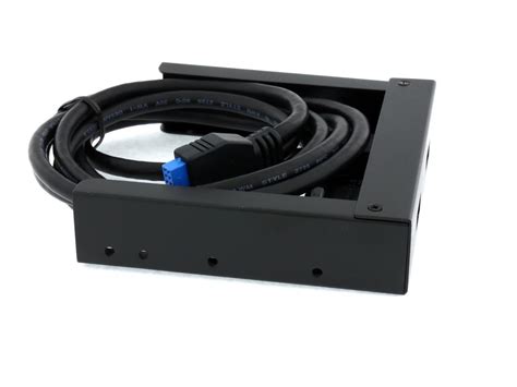 Rosewill Usb 3 0 Front Panel Hub 2 Ports With 20 Pin Connector 3 5 Bay Aluminum Frame Model