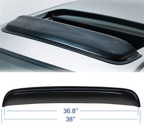 Buy Nopoca 38 Universal Dark Smoke Sunroof Moonsun Roof Window Visor Shade Vent Wind Rain