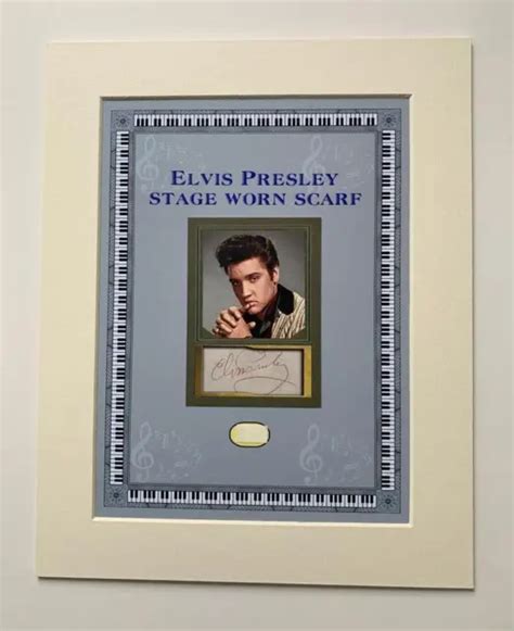 Elvis Presley B Personally Owned Worn Concert Scarf Swatch Loa