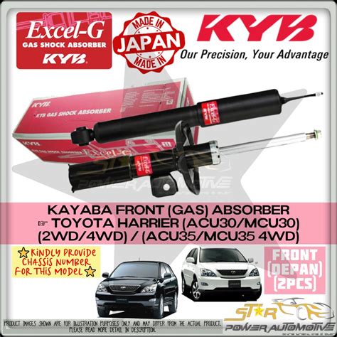 Kayaba Kyb Japan Excel G Toyota Harrier Acu30 Mcu30 2wd 4wd Acu35