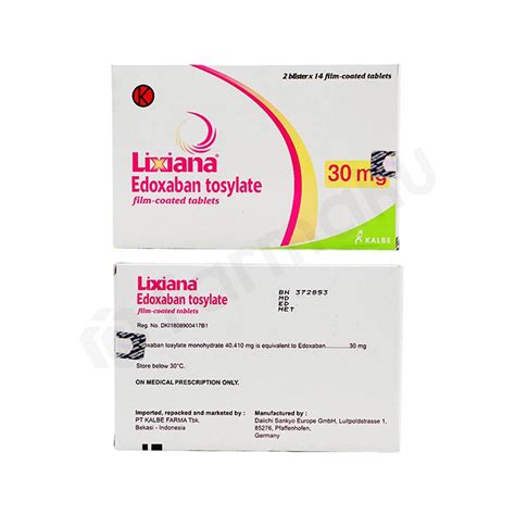 Lixiana 30 Mg Tablet Farmaku