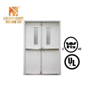 China Customized Us Fire Rated Exit Door With Panic Bar Suppliers