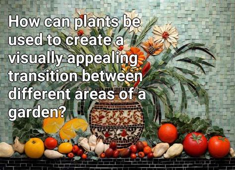 How Can Plants Be Used To Create A Visually Appealing Transition Between Different Areas Of A