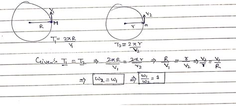 Two Particles Having Mass M And M Are Moving In A Circular Path Having