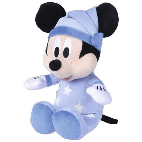 Peluche Mickey Avec Etoiles Phosphorescentes Cm Doudou Enfant Brille