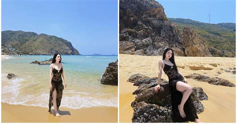 Hot girl bóng đá Hà Nam khoe bộ ảnh nóng bỏng trên biển cùng tri kỉ