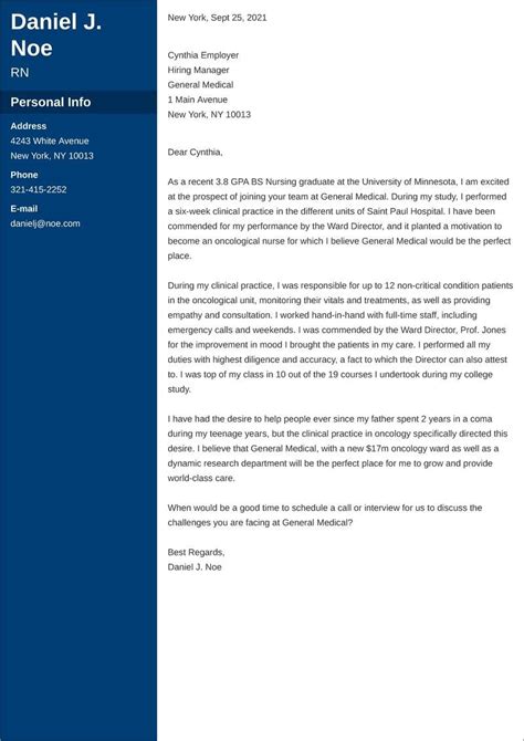 New Grad Rn Cover Letter Examples How To Guide