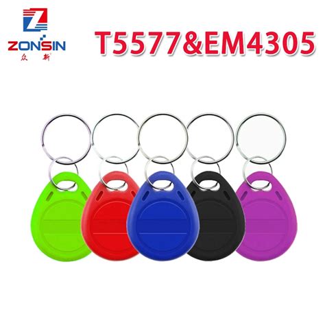 5Pcs Rewritable Writable RFID Tag T5577 EM4305 Rewritable Rewrite