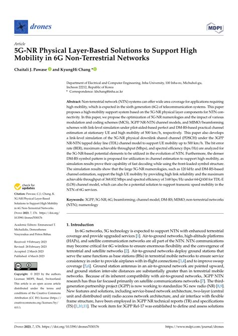 Pdf G Nr Physical Layer Based Solutions To Support High Mobility In