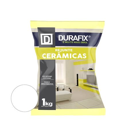 Rejunte Cerâmica Branco 1kg Durafix Apotiguar