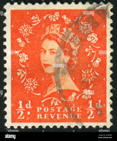 Great Britain Circa Stamp Printed By Great Britain Shows Queen