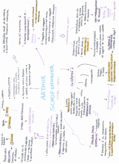 Mappa Concettuale Su Arthur Schopenhauer Filosofia Schemi E Mappe