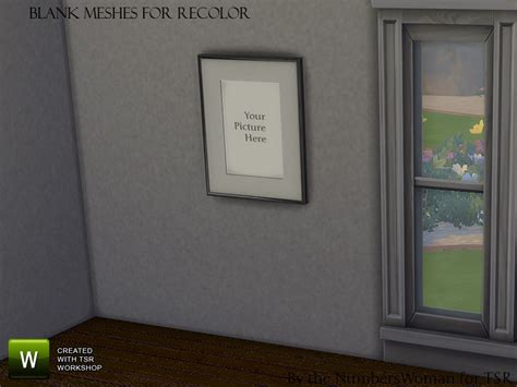 The Sims Resource - Blank Meshes Large Matte