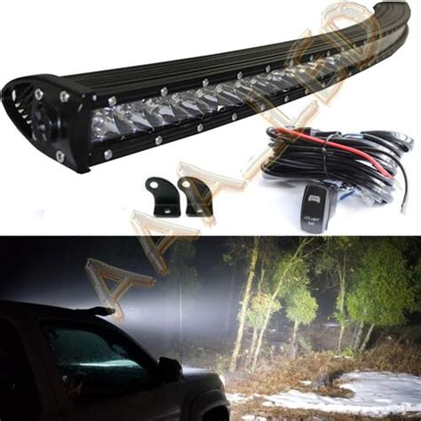 Inch Curved Led Work Light Bar Spot Offroad Suv Car Wd Truck