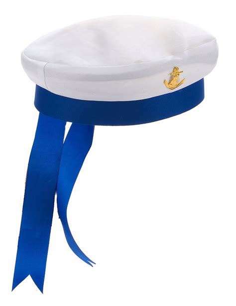 Cappello Da Marinaio Bianco E Blu Per Adulto Cappellie Vestiti Di