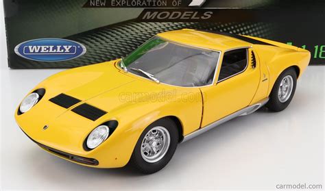 Welly We Y Masstab Lamborghini Miura Sv Yellow