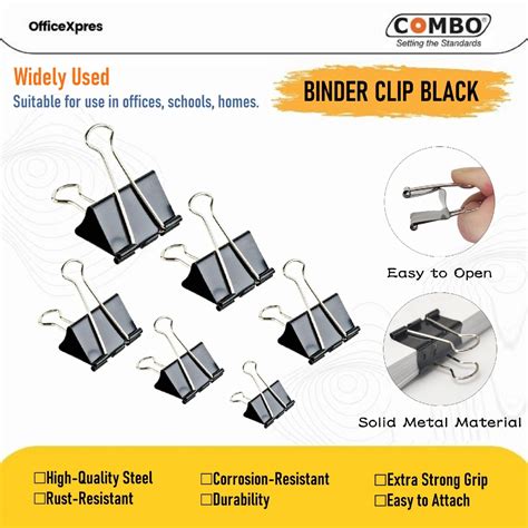 Jual Binder Clip No 105 Klip Hitam Binder Klip 15mm Klip Kecil