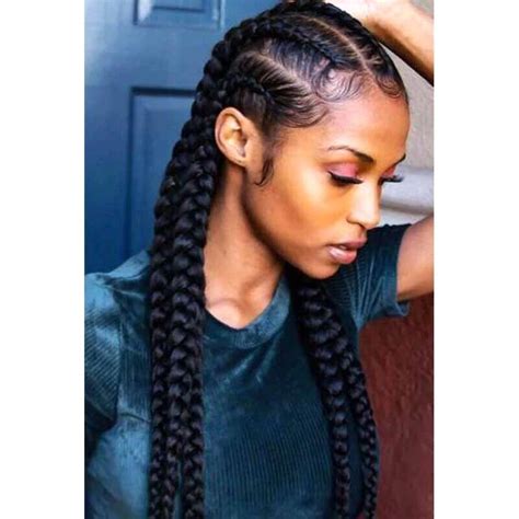 French Braid Hairstyles For Black Hair