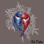 Авторская схема для вышивания Vik Dollin #22047