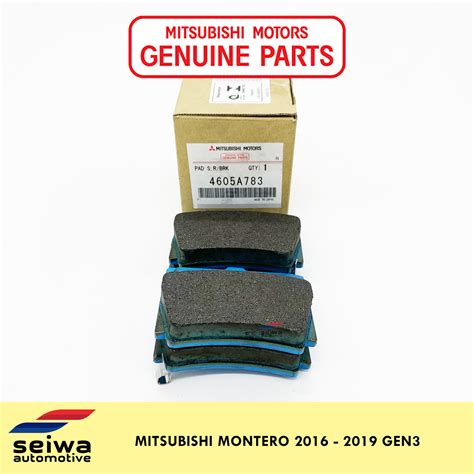 2009 2023 Mitsubishi Montero Brake Pads Rear Genuine Mitsubishi