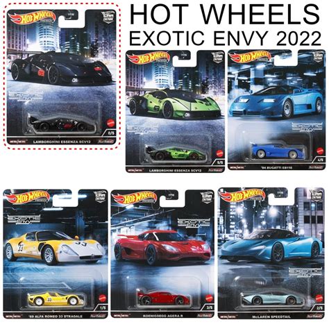 HOT WHEELS ชด Exotic Envy โมเดลรถ ลขสทธ ลอยาง หายาก Hotwheels แยกคน Shopee