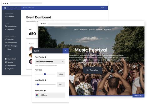 how to create a festival event