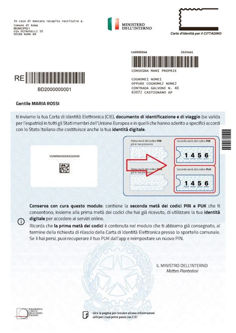 Codici Di Sicurezza Carta Di Identit Elettronica Cie